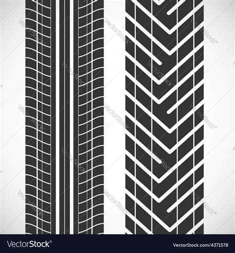 Tread pattern tyre Royalty Free Vector Image - VectorStock