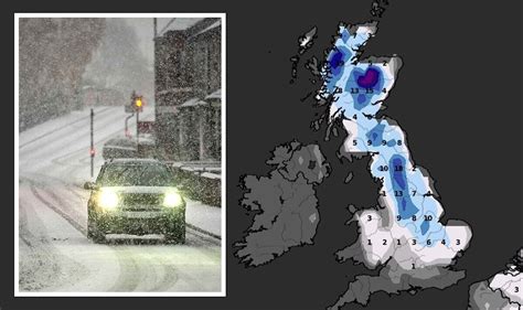 Weather maps show WALL of snow covering whole length of UK to hit in -10 big freeze | Weather ...