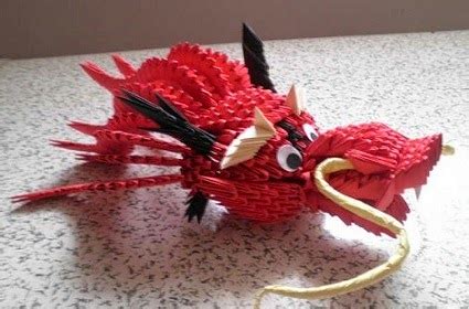 origami chinese dragon head ~ origami flower easy