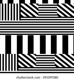 Abstract Black White Stripe Pattern Background Stock Vector (Royalty Free) 395399380 | Shutterstock