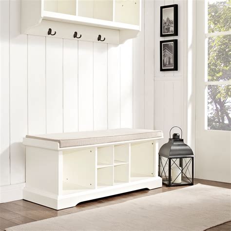 entryway storage bench