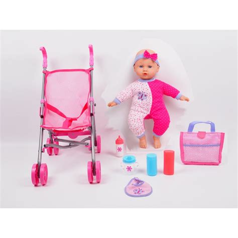 Gi-Go 14 Baby Doll with Stroller Set - Walmart.com - Walmart.com