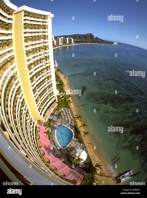 Sheraton Waikiki Waikiki Oahu Hawaii USA Stock Photo - Alamy