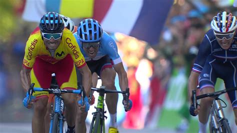 Cycling news - Watch Valverde outsprint Dumoulin, Bardet and Woods to become World Champion ...