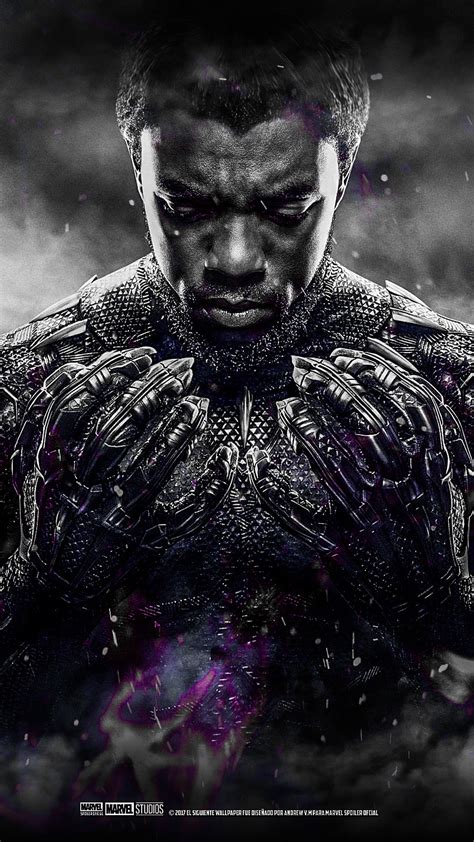 Chadwick Boseman as Black Panther digital wallpaper, T’Challa, Black Panther, Marvel Cinematic ...