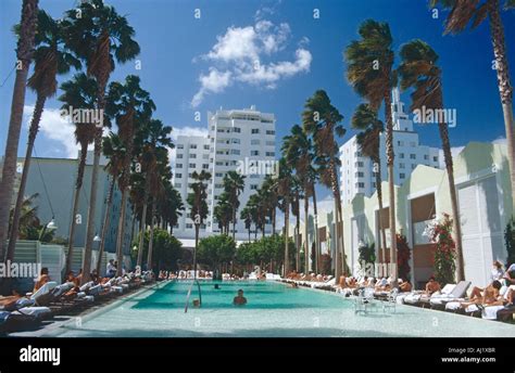 The Delano hotel Miami swimming pool Stock Photo - Alamy