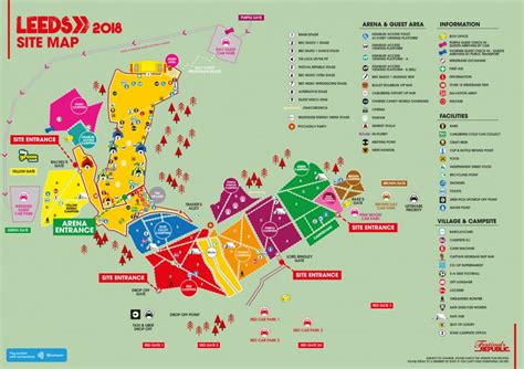 Leeds Festival Map | Color 2018