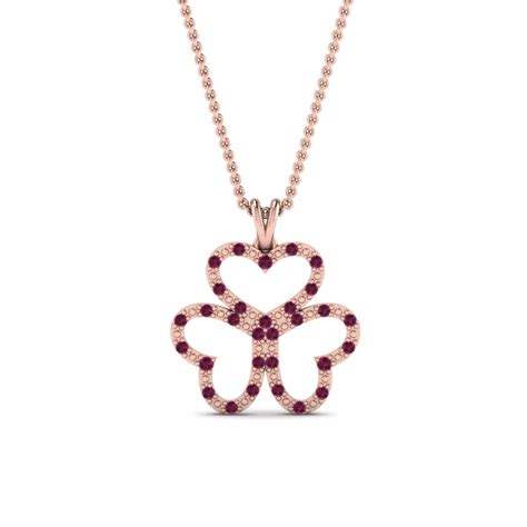 Customize Your Own Pink Sapphire Heart Pendant Necklaces |Fascinating Diamonds