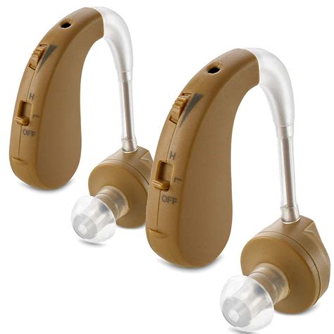 Digital Hearing Amplifier - BTE Behind The Ear Sound Amplifier Pair and Personal Sound Enhancer ...