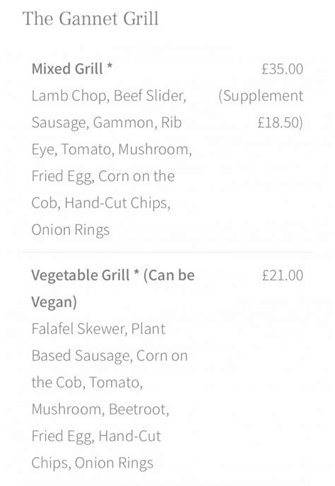 The Gannet Inn Saint Ives's full menu online