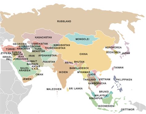 Asia political map - Full size | Gifex