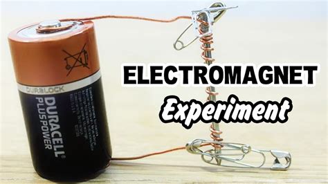 How to Make Electromagnet Experiment | Electromagnet, Easy science ...