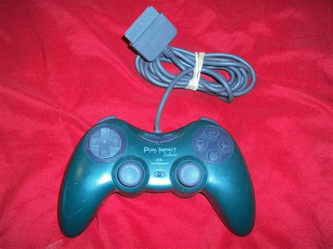 PLAYSTATION PS1 CONTROLLER Performance Dual Impact Colors P-117 VG CONDITION