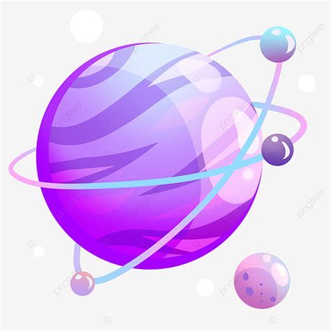 Purple Planet Clipart PNG Images, Cartoon Purple Planet Illustration ...