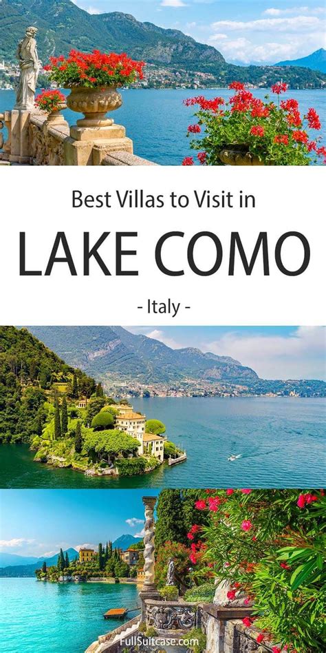 9 Most Beautiful Lake Como Villas & Gardens (+ How to Visit & Map) Bellagio Italie, Italy Trip ...