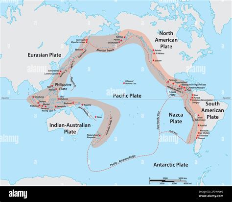 pacific ring of fire map