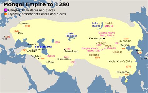 6tht15thCenturies: 9 Genghis Khan and the Great Mongol Empire