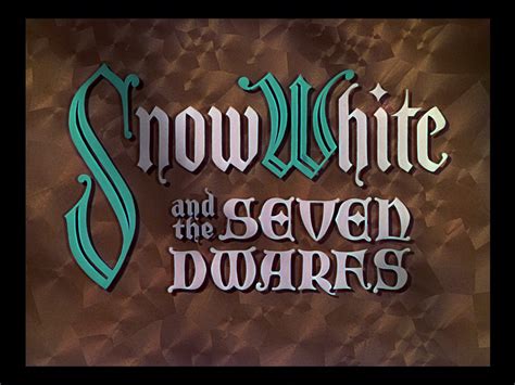 Snow White And The Seven Dwarfs 1937