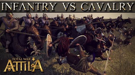 Total War Attila Mechanics - Infantry vs Cavalry - YouTube