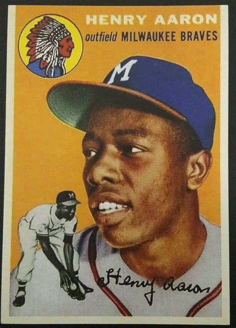 Hank Aaron Rookie Card - Goimages Mega