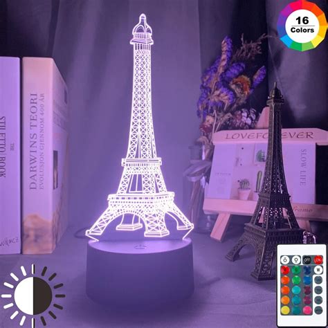 Paris Eiffel Tower 3d Led Night Light Kids Bedroom Table Lamp ☆国内最安値に挑戦☆
