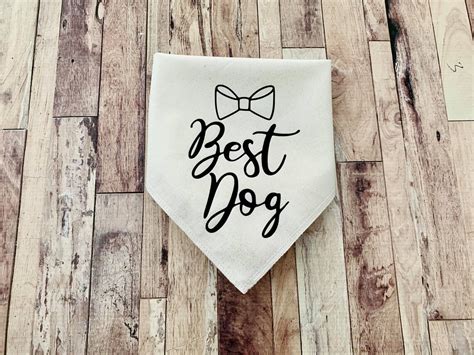 Best Dog Wedding Dog Bandana Cute Wedding Dog Bandana | Etsy