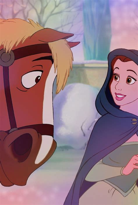 Belle and her Belgian horse, Phillipe | Disney sidekicks, Disney beauty and the beast, Disney ...