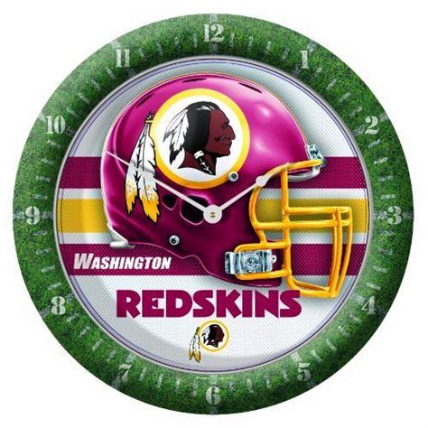 NFL Washington Redskins Game Time Clock by WinCraft. $12.55. Officially licensed wall clock ...