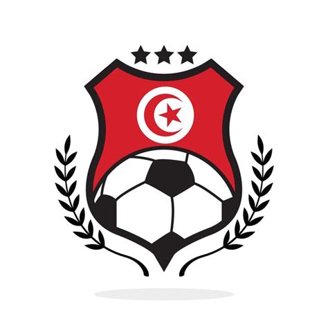 Premium Vector | Tunisia national flag football crest