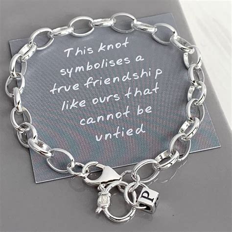 Personalised Silver Friendship Knot Bracelet By Handmade by Helle