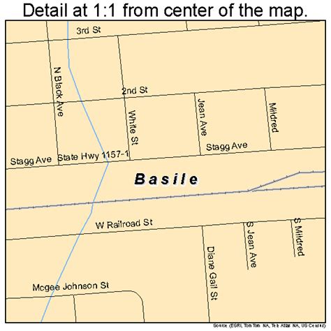 Basile Louisiana Street Map 2204580