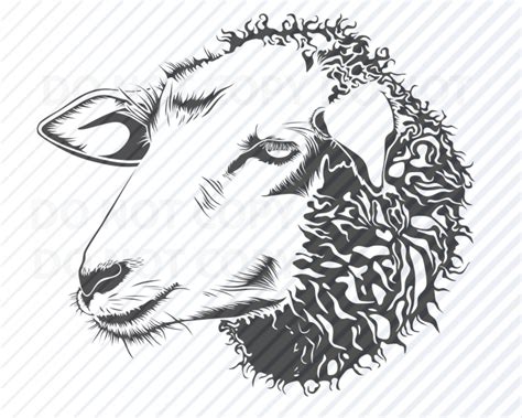 Sheep Silhouette SVG