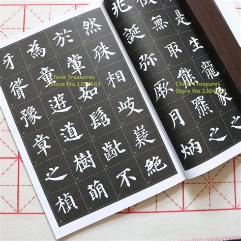 Copybook Chinese Calligraphy Book For Mo Bi Zi,Yan Zhen Qing Duo Bao Ta Bei, 84pages 37*26cm-in ...