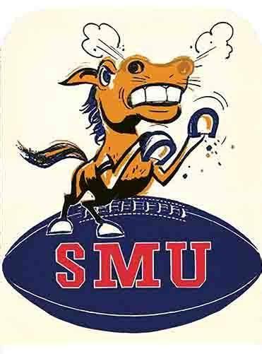 Vintage Style SMU Southern Methodist University Mascot | Smu, Mustang ...