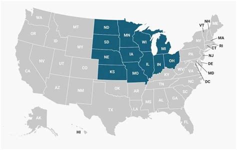 Midwest Map Of Usa - Gabbi Joannes