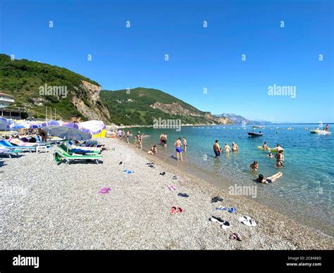 Jaz Beach, Budva, Montenegro Stock Photo - Alamy