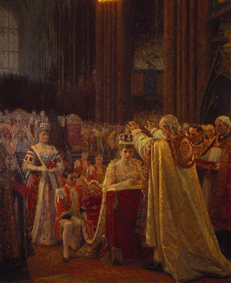 The Coronation of King Edward VII; the Crowning of Queen Alexandra ...