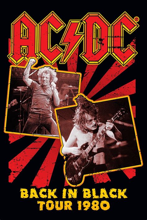 Poster AC/DC - Back in Black 80 | Wall Art, Gifts & Merchandise ...