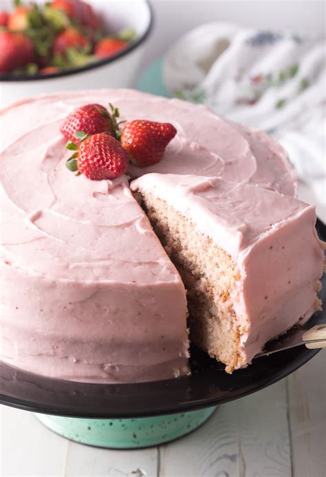 Homemade Strawberry Cake From Scratch (Video) - A Spicy Perspective