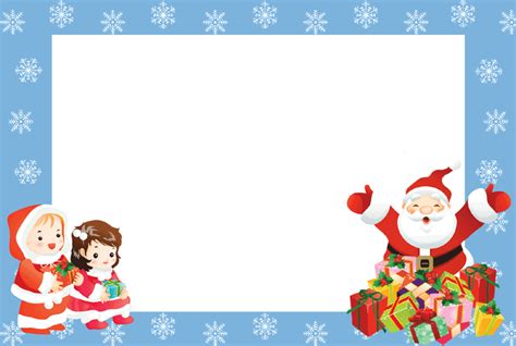 Santa Claus Borders and Frames Christmas, decorations, food - Clip Art ...