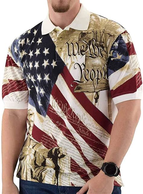 Cotton Traders American Summer TheFlagshirt Men's American Flag ...