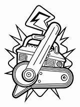 Chainsaw Coloring Images  Free Download On Freepik sketch template