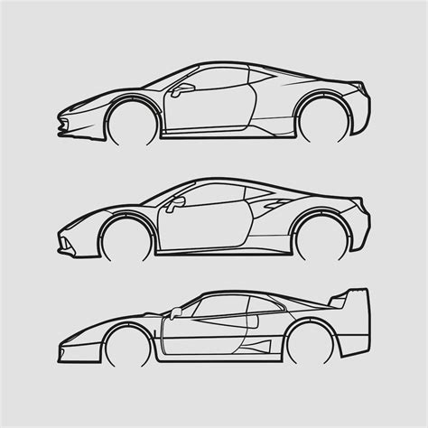 Car Dxf File, Dxf-ai-pdf, Car Vector Art, Car Laser Cut, Downloadable ...