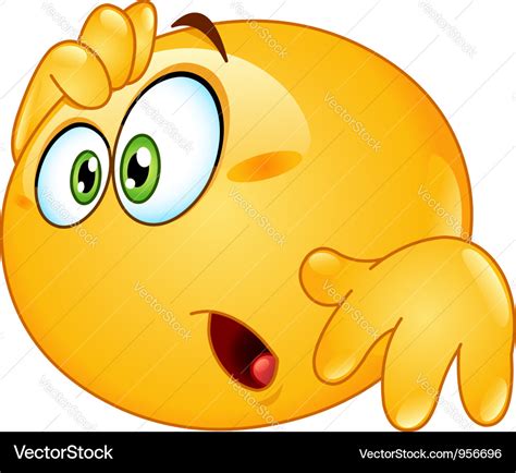 Amazed emoticon Royalty Free Vector Image - VectorStock