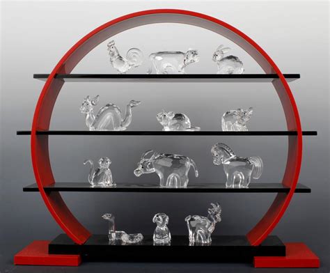 Lot - SWAROVSKI CRYSTAL SOCIETY ZODIAC COMPLETE DISPLAY