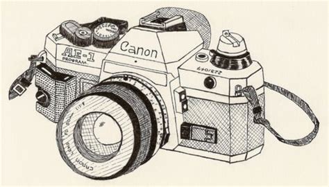 Canon Camera Sketch at PaintingValley.com | Explore collection of Canon Camera Sketch