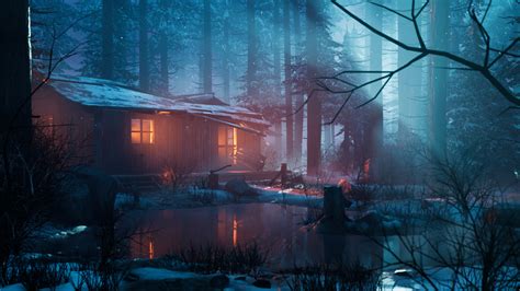 ArtStation - Winter Forest Cabin Environment - UE4