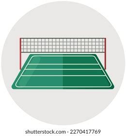 Volleyball Court Icon Clipart Isolated Vector Stock Vector (Royalty Free) 2270417769 | Shutterstock