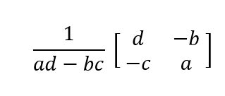 Writing a 2x2 inverse matrix function in JavaScript - DEV Community