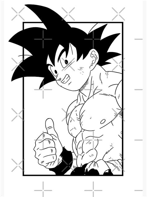 "Goku Manga Thumbs up" Poster for Sale by Imaginefaun | Redbubble